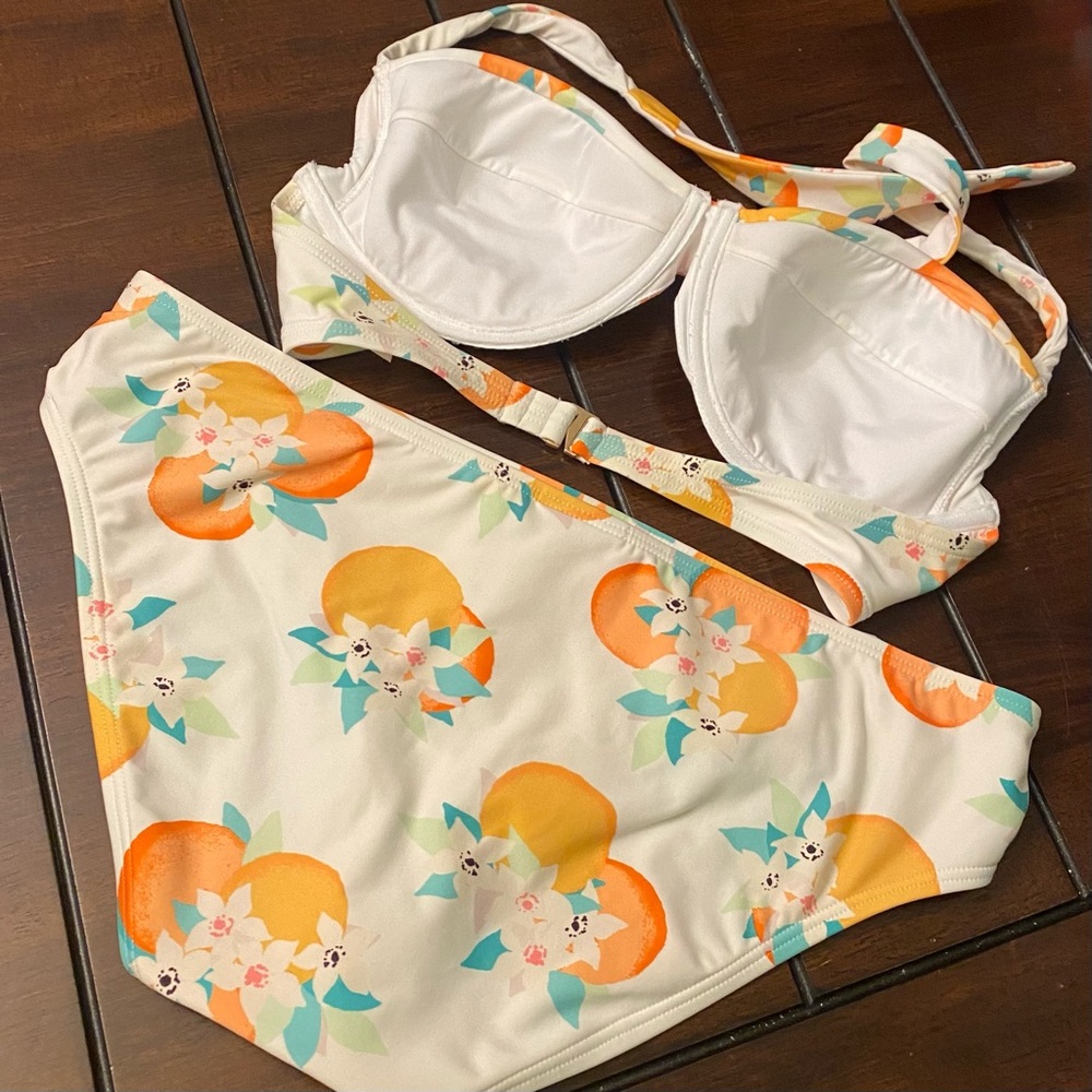 Kate Spade Orange Blossom Bikini View 2